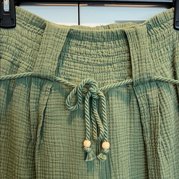 Green Wide-Leg Pants M - Picture 2 of 5